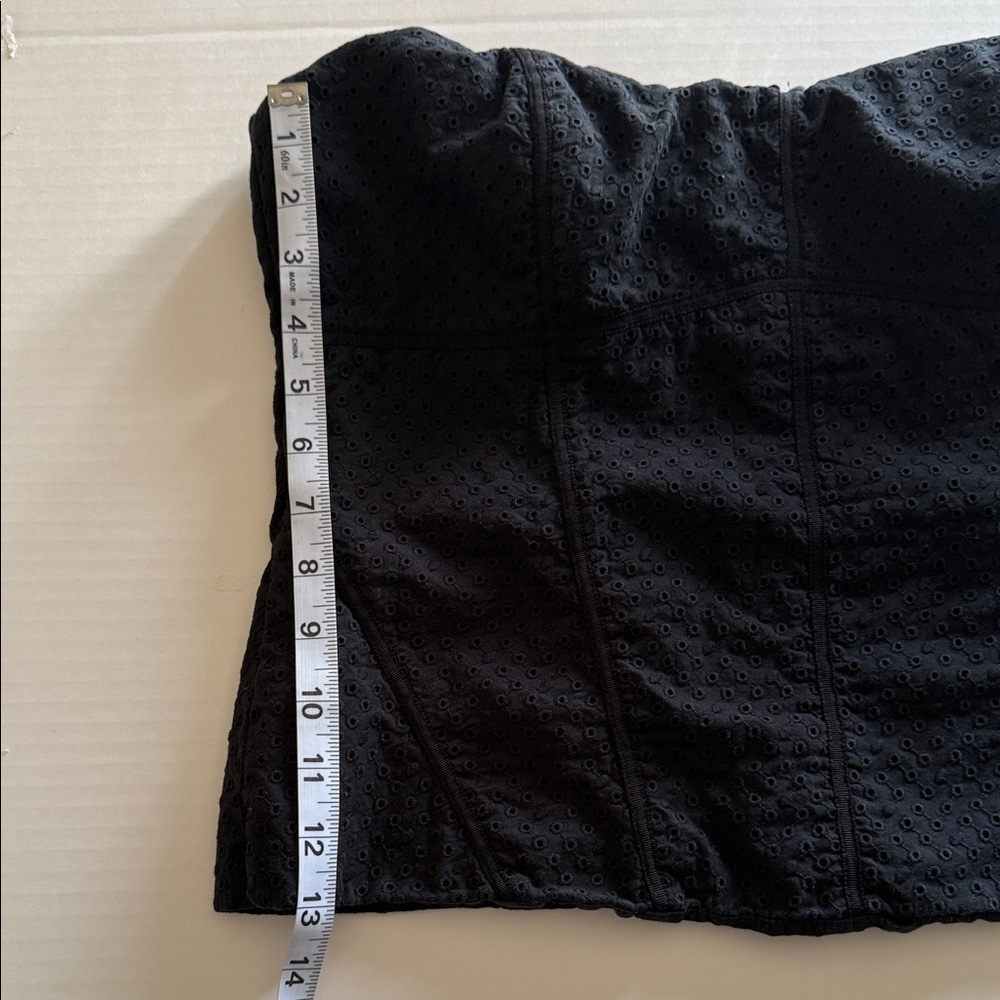 Vintage White House Black Market ,  Black Strapless Top 14 - Picture 8 of 11